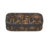 Fantastico set di batteria, astuccio grande per ragazze e ragazzi, astuccio estetico con scomparti multipli per adulti, organizer per cancelleria da ufficio pratico per bambini, adolescenti, donne, uo