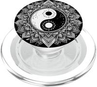 Fantastico simbolo Yin e Yang Mandala Art Style uomo donna PopSockets PopGrip per MagSafe
