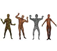Fantastico Suits Costume Elastici Completo Mimetico Tigre Leopard Zebra Karneval