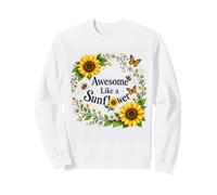 Fantastico Tema Floreale ispiratore Come Un Girasole Felpa