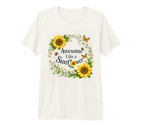 Fantastico Tema Floreale ispiratore Come Un Girasole Maglietta Premium