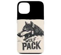 Fantastico vestito naturale da lupo con design discorso pacchetto lupo Custodia per iPhone 13