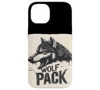 Fantastico vestito naturale da lupo con design discorso pacchetto lupo Custodia per iPhone 14