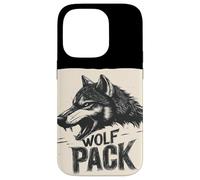 Fantastico vestito naturale da lupo con design discorso pacchetto lupo Custodia per iPhone 14 Pro