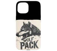 Fantastico vestito naturale da lupo con design discorso pacchetto lupo Custodia per iPhone 15