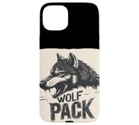 Fantastico vestito naturale da lupo con design discorso pacchetto lupo Custodia per iPhone 15 Plus