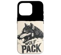 Fantastico vestito naturale da lupo con design discorso pacchetto lupo Custodia per iPhone 16 Pro
