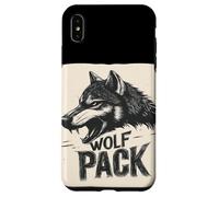 Fantastico vestito naturale da lupo con design discorso pacchetto lupo Custodia per iPhone XS Max