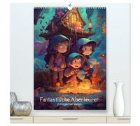 Fantastische Abenteurer in magischen Welten (hochwertiger Premium Wandkalender 2026 DIN A2 hoch), Kunstdruck in Hochglanz: Magischer Kinderabenteuer-Kalender