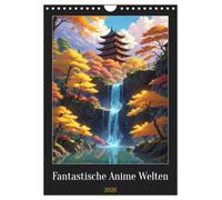 Fantastische Anime Welten (Wandkalender 2026 DIN A4 hoch), CALVENDO Monatskalender: Eine Reise durch fantastische Anime Welten!