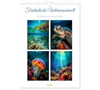 Fantastische Unterwasserwelt (Wandkalender 2026 DIN A4 hoch), CALVENDO Monatskalender: Die Unterwasserwelt ist ein geheimnisvoller Ort wo unvorstellbar viele Lebewesen und Pflanzen leben.
