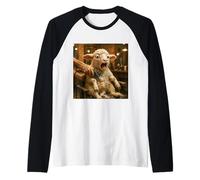 Fantasy Agnello Spaventato Rasatura Maglia con Maniche Raglan