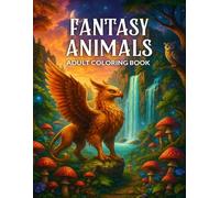 Fantasy Animals Adult Coloring Book: Magical Creatures, Mythical Beasts & Whimsical Wildlife to Color and Relax