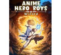 Fantasy Anime Hero Boys: Wizard Coloring Book: Mystical and Powerful Anime-Style Wizard Heroes in a Fantasy World for Adults and Teens