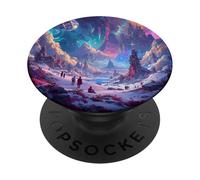 Fantasy Astratto Pianeta Neve PopSockets PopGrip Adesivo