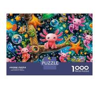 Fantasy Axolotl Set Puzzle Premium Da 1000 Pezzi, Colorful Octopuses, Impossibile, Difficile, Stimolante, Stress, Migliore Regalo, Idea Regalo, Hobby, Tempo Libero 70x50cm/1000pcs