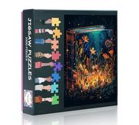 Fantasy Book Puzzle per Adulti - Puzzle 1000 Pezzi per Adulto 70x50cm Bloom Plant Art Difficult and Challenge Puzzle Game for Living Room Wall Decor