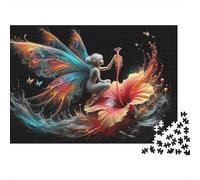 Fantasy Butterfly Fairy Artwork Jigsaw Puzzle Impossibili 1000Pcs Decorazione Per La Casa. Giochi Rilassamento E Intelligence Per Adulti E Bambini Da 12 Anni 52x38cm/1000pcs