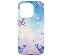 Fantasy Butterfly Garden Celestial Sky Floral Magic Look Custodia per iPhone 15 Pro