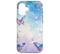 Fantasy Butterfly Garden Celestial Sky Floral Magic Look Custodia per iPhone 16