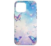 Fantasy Butterfly Garden Celestial Sky Floral Magic Look Custodia per iPhone 16 Pro Max