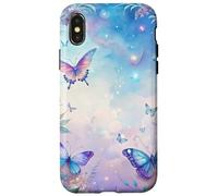 Fantasy Butterfly Garden Celestial Sky Floral Magic Look Custodia per iPhone X/XS