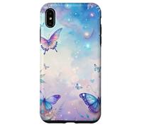 Fantasy Butterfly Garden Celestial Sky Floral Magic Look Custodia per iPhone XS Max