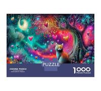 Fantasy Castle 1000 Pezzi Kitten in The Psychedelic Universe Starry Sky Puzzle Giocattoli Puzzle Giochi Decorazione Della Famiglia Per Adulti Regalo Giocattolo 52x38cm/1000pcs