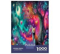 Fantasy Castle 1000 Pezzi Kitten in The Psychedelic Universe Starry Sky Puzzle Giocattoli Puzzle Per Gioco Familiare Decorazione Per La Casa Per Adulti Regalo Per Amico 70x50cm/1000pcs