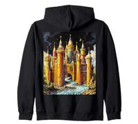 Fantasy Castle da Matite Felpa con Cappuccio