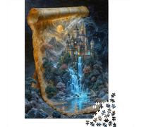 Fantasy Castle Scroll Puzzle 1000 Pezzi Puzzle Adulti Per Gioco Familiare Regalo Per Amore E Amico 70x50cm/1000pcs