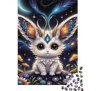 Fantasy Cat Winged Creature 1000 Pezzi Cartolina Premium Puzzle Classico Coppia Partner Sollievo Dello Stress Decorazione Murale Pacchetto Valore 38x26cm/1000pcs