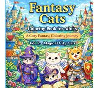Fantasy Cats Coloring Book for Adults: A Cozy Fantasy Coloring Journey