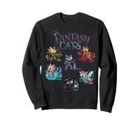 Fantasy Cats Fata Elfo Strega Sirena Carino Gatto Rpg Felpa