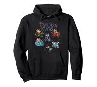 Fantasy Cats Fata Elfo Strega Sirena Carino Gatto Rpg Felpa con Cappuccio