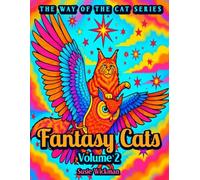Fantasy Cats, Volume 2: Adult Coloring Book