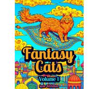 Fantasy Cats, Volume1: Adult Coloring Book