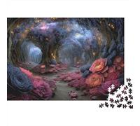 Fantasy Cave Garden Christmas 1000 Pezzi Puzzle per Adulti Magical Flower Cave Galaxy Premium Spesso Robusto Vivido Impegnativo Regalo 70x50cm/1000 Pezzi