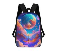 Fantasy Cloudscape with Celestial Lights Zaini Stampati in 3D Zaini Per Bambini Alla Moda Casual Zaino Da Giorno Borse Da Viaggio Carine Zaino Casual Da Giorno Per Esterni Per Ragazzo E Ragazza 17inch
