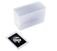 FANTASY CLUB | 25 Supporti Magnetici One-Touch per Carte TCG - Ultra trasparenti con protezione UV al 99+% | Chiusura sicura con magnete per carte standard | Esponi e proteggi i tuoi migliori pulls