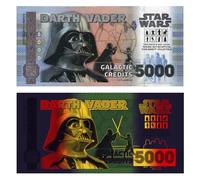 FANTASY CLUB | Banconota Star Wars Trilogia originale Darth Vader | Merchandising ufficiale | Edizione limitata con ologramma d'oro ed effetti UV