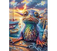 Fantasy Creature in Magical Forest Puzzle 1000 Pezzi Idea Regalo Compleanno Originale Accompany Fairy Tale Cute Rompicapo Premium Rilassamento E Divertimento Regalo Per Tutti 1000 PCS