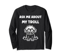 Fantasy Creature Monster Simple Ask Me About My Troll Maglia a Manica