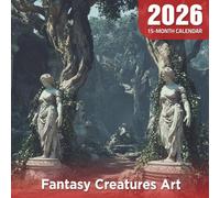 Fantasy Creatures Art 2026 Calendar: Dragons, fairies, and beasts in fantastical artworks
