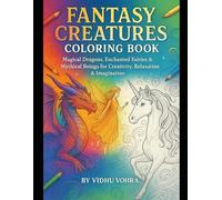 Fantasy Creatures Coloring Book: Dragons, Fairies & Mythical Beings for Kids & Adults: A Magical Coloring Journey of Dragons, Fairies, Unicorns & ... for Creativity, Relaxation & Imagination