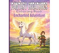 Fantasy Creatures Coloring Book - Enchanted Adventure | For Adults, Teens, & Children/Kids: Epic Dragons, Unicorns, Gnomes, Fairies & Other Magical Creatures | Majestic Coloring Pages For Ages 6-100!