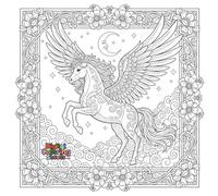 Fantasy Creatures Coloring Book for Relaxation Legendary Beasts , unicorns, dragons, lions with wings: Stress-Relieving Designs from Enchanted Realms