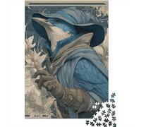 Fantasy Crow with Scroll Art Print Puzzle Impossible 1000 Pezzi Decorazione Per La Casa. Giochi Rilassamento E Intelligence Per Adulti E Ragazzi Da 14 Anni 38x26cm/1000pcs