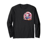 Fantasy Cute Dragon Books Floral Boho Bookworm Maglia a Manica
