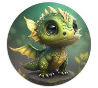 Fantasy-Drachen-Puzzles für Erwachsene, 1000 runde Papppuzzles, anspruchsvolles DIY-Denkspiel, interaktive Familienaktivität, 1000 Teile (67,5x67,5cm)